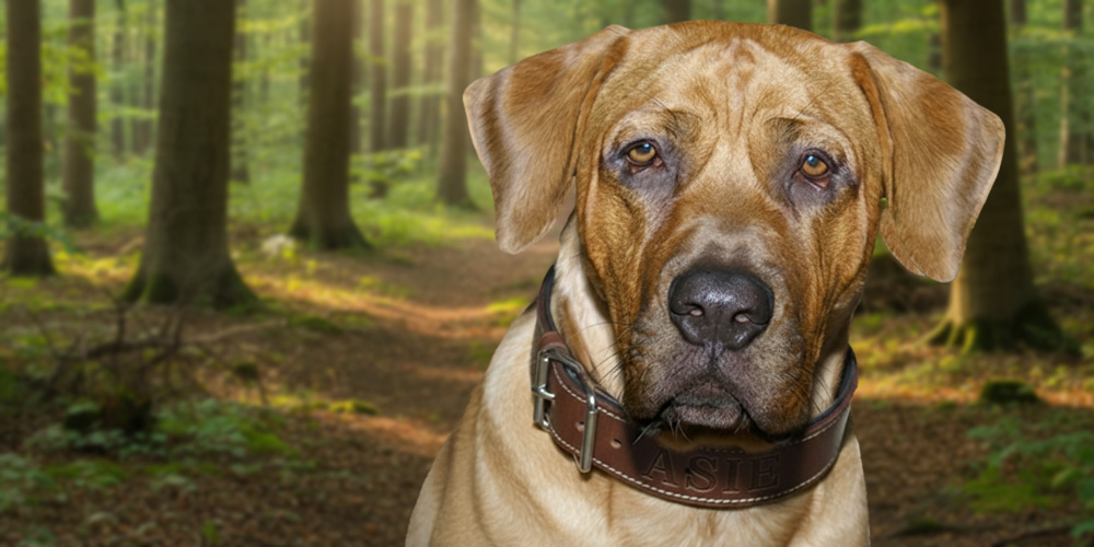 Azu banner v lese se jmenem bez textu